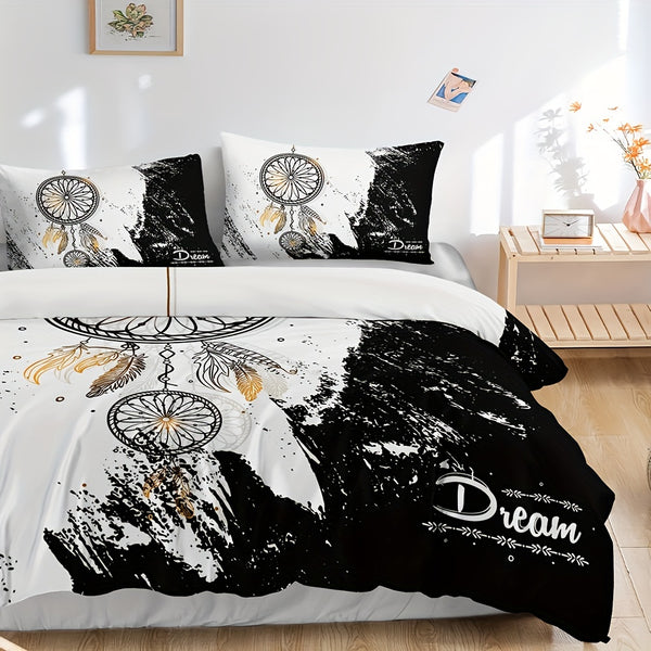 Black & White Dreamcatcher Bedding Set (All Sizes Available)