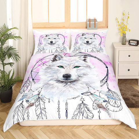 Wolf Dreamcatcher Bedding Set (All Sizes Available)