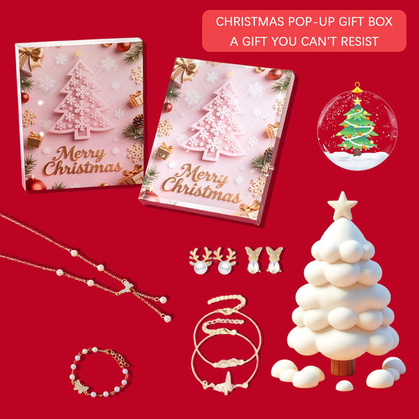 Jewelry Advent Calendar 2025 for Teens, Christmas Countdown 24 Days Calendar with Fashion Necklace, Bracelet, Earrings & Ring, Christmas Surprise Gifts for Women, Daughter, Girlfriend, Wife, Adult