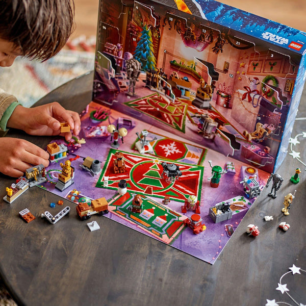 LEGO® Star Wars™ Advent Calendar 2025 75418 Toy Set for Kids, Unique Mini Build Toys, Iconic Characters, Buildable Vehicle, Christmas Holiday Present for Boys, Girls and Any Fan Aged 6 and Over