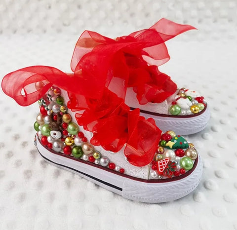 Christmas fun High Tops (Handmade)