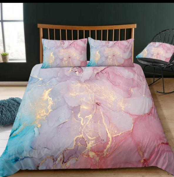 Marble Ink Bedding Set (All Sizes Available) 12 Colours