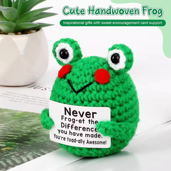 Handmade Emotional Support Mini Crochet Plush with Card - Animals