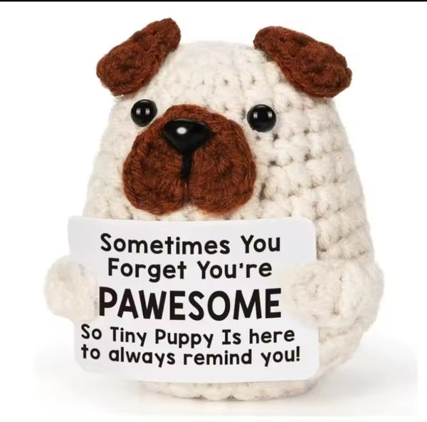 Handmade Emotional Support Mini Crochet Plush with Card - Animals