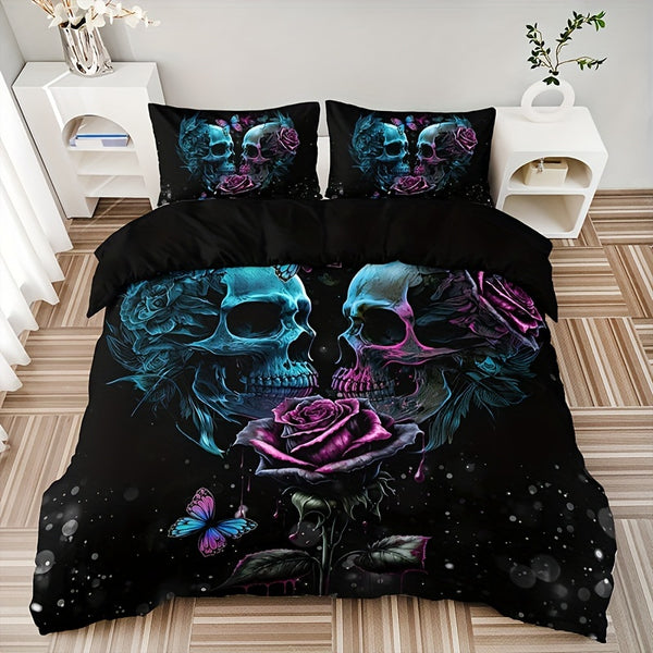 Gothic Skull Bedding Set (All Sizes Available)
