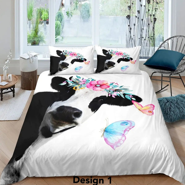 2024 Highland Cow Bedding Sets - 5 Designs (All Sizes Available)