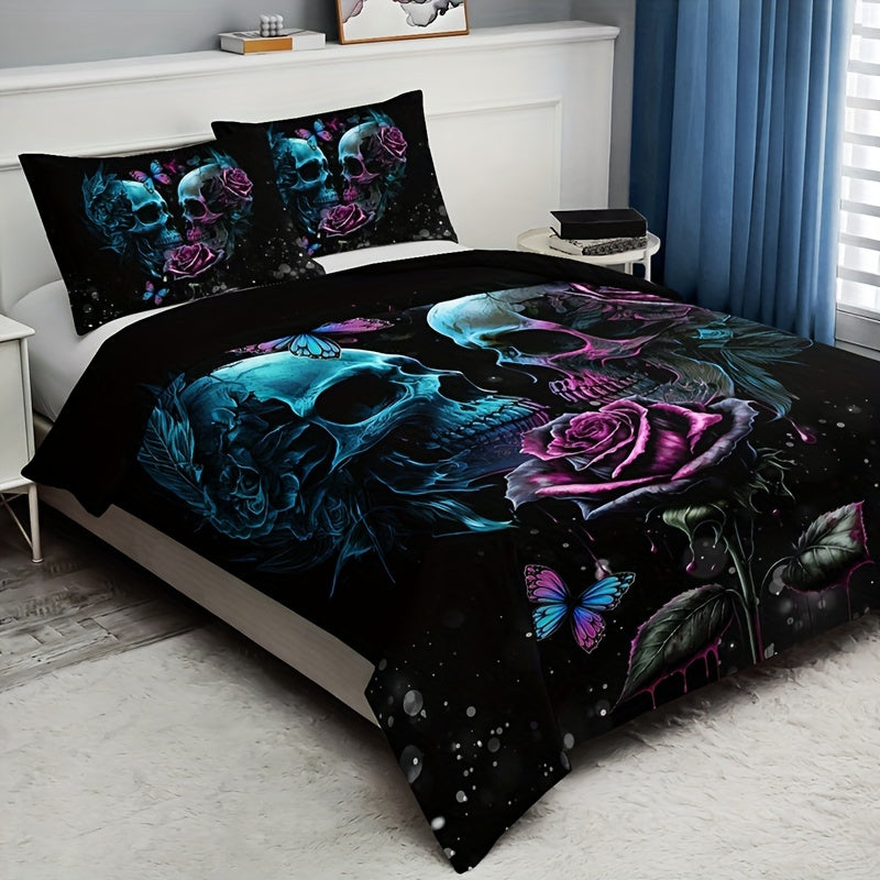 Gothic Skull Bedding Set (All Sizes Available)