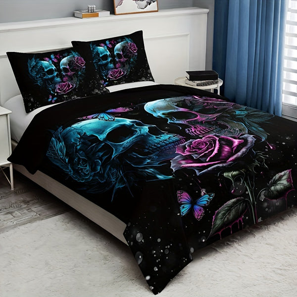 Gothic Skull Bedding Set (All Sizes Available)