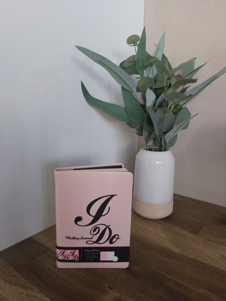 I DO' A6 WEDDING JOURNAL - PINK PU