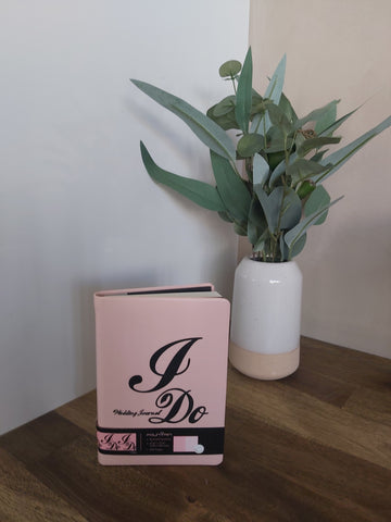 I DO' A6 WEDDING JOURNAL - PINK PU