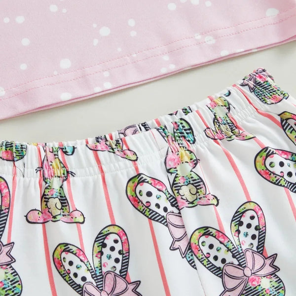 Bunny Print Flares 2 Piece Set