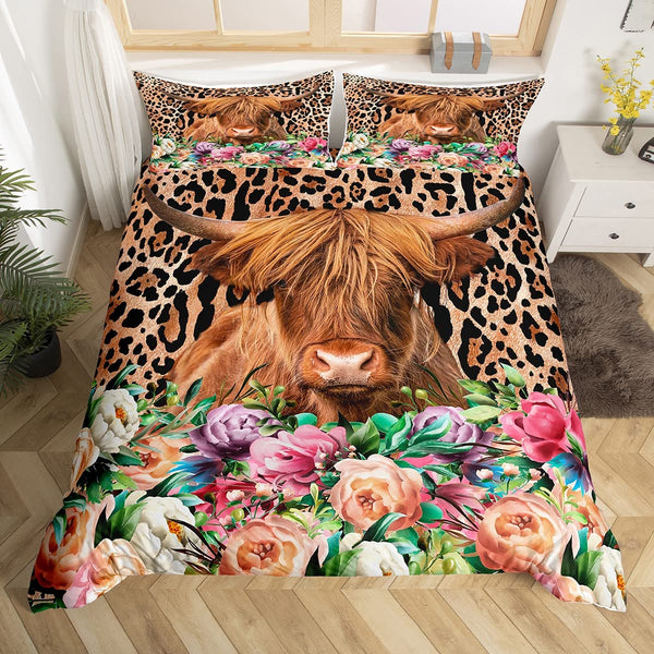 Bull Floral Bedding Sets - 8 Designs (All Sizes Available)