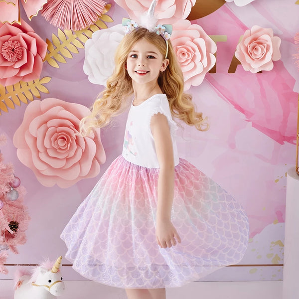 Aria Mermaid Short Sleeve Dress