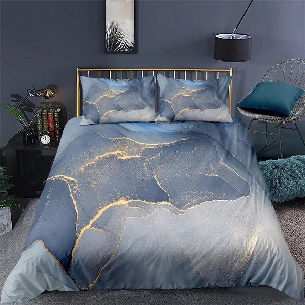 Marble Ink Bedding Set (All Sizes Available) 12 Colours