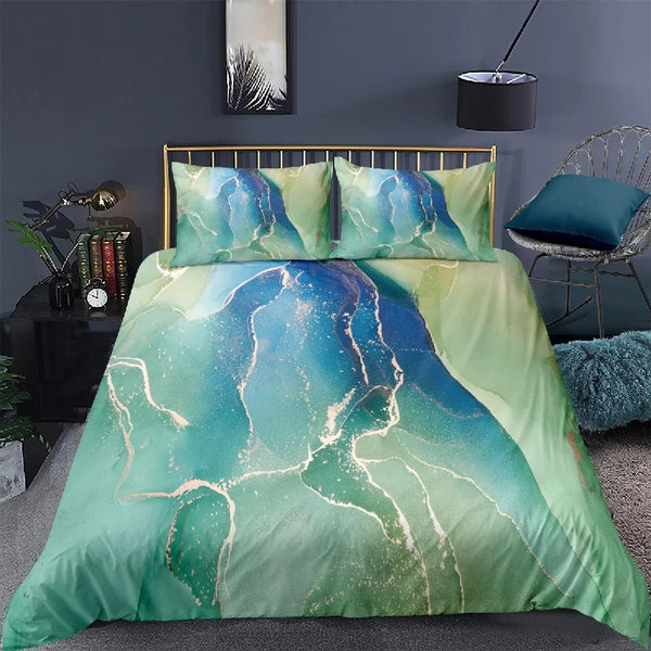 Marble Ink Bedding Set (All Sizes Available) 12 Colours