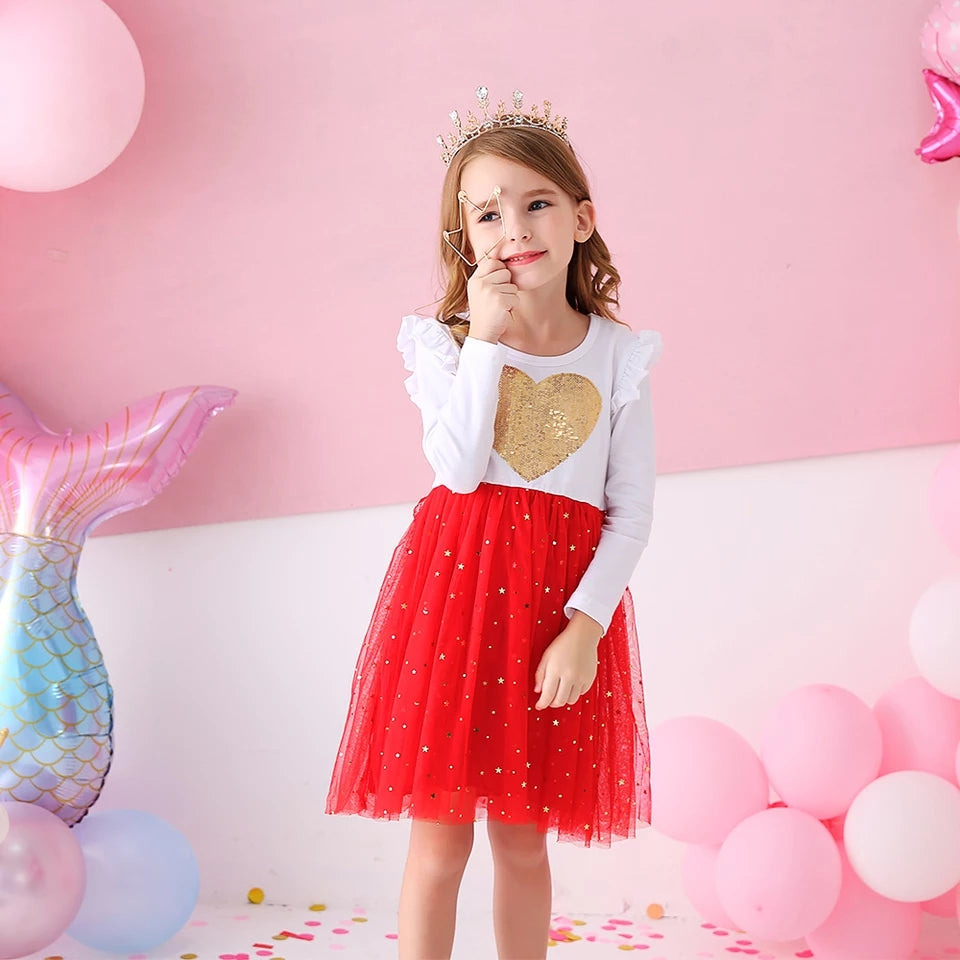 Ariana Red Longsleeve Dress
