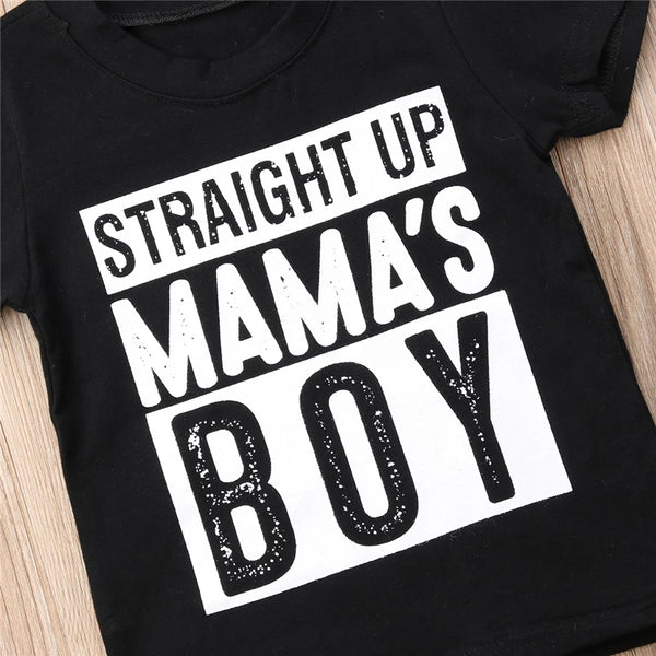 Straight Up Mama's Boy Tee