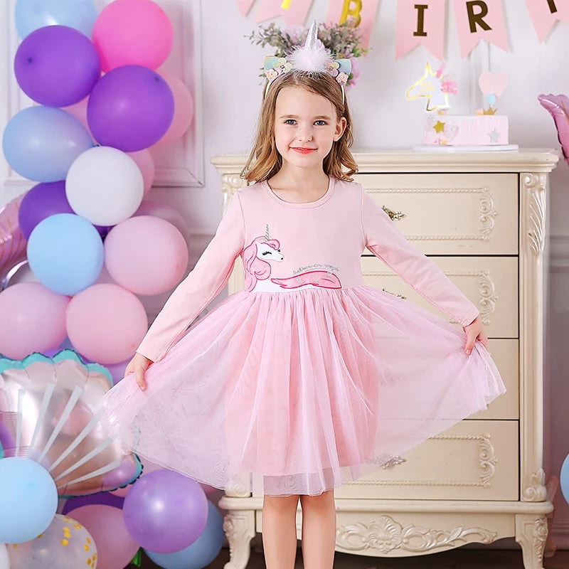 Cleo Unicorn Longsleeve Dress