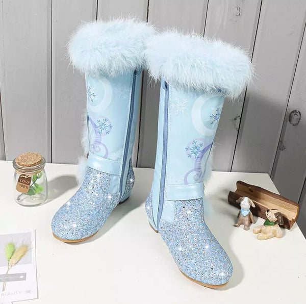Kids Frozen Inspired Bling Winter Boots▪︎Pre Order▪︎
