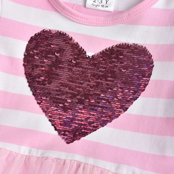 Aleah Heart Longsleeve Dress
