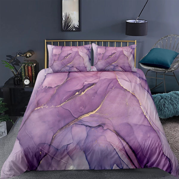 Marble Ink Bedding Set (All Sizes Available) 12 Colours