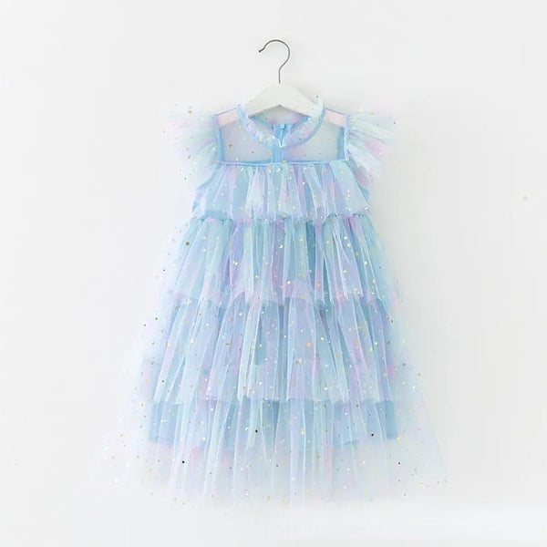 Sparkle Frill Party Dress (3 Colours)