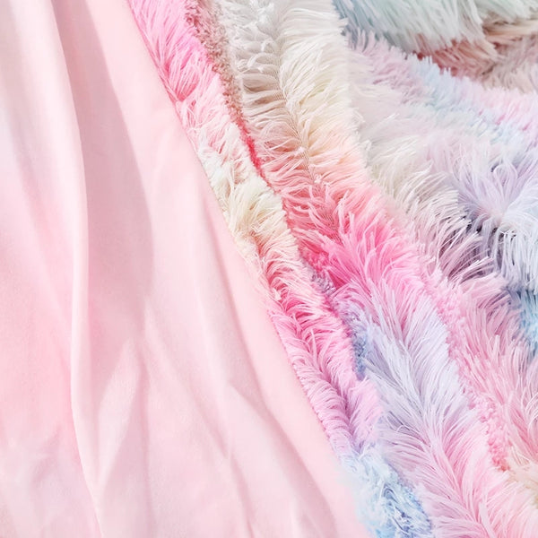 Unicorn Fluffy Throw Blanket (3 Colours)