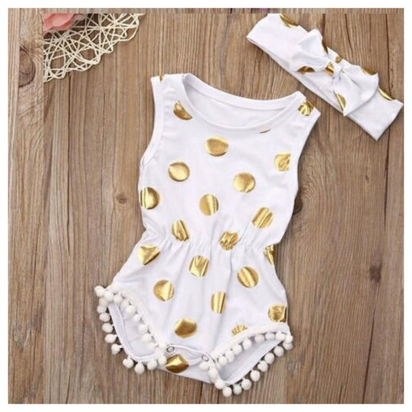 Polka Dot Playsuits