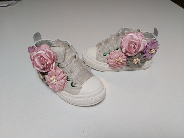 Floral Lace Up HighTops (3 Colours)