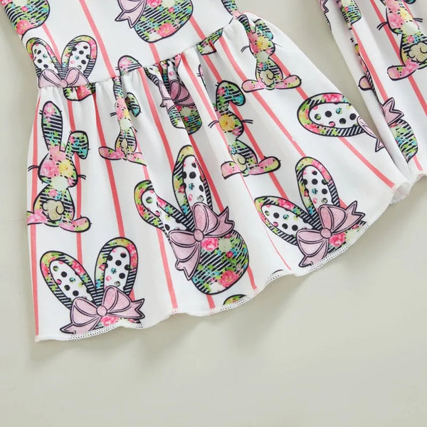 Bunny Print Flares 2 Piece Set