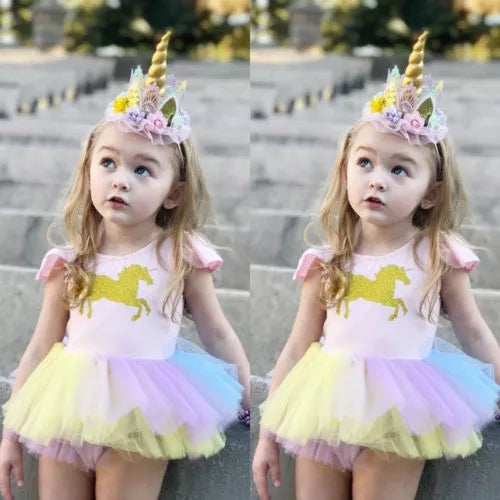 Unicorn Pastel Tutu Romper