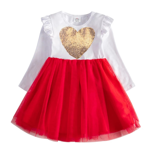 Ariana Red Longsleeve Dress
