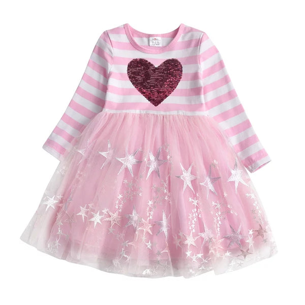 Aleah Heart Longsleeve Dress