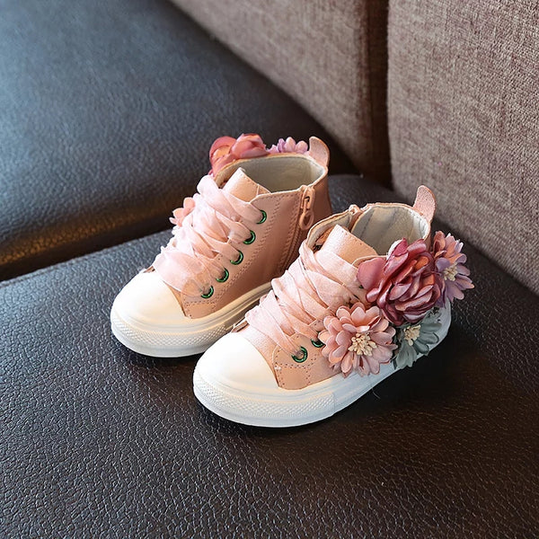 Floral Lace Up HighTops (3 Colours)