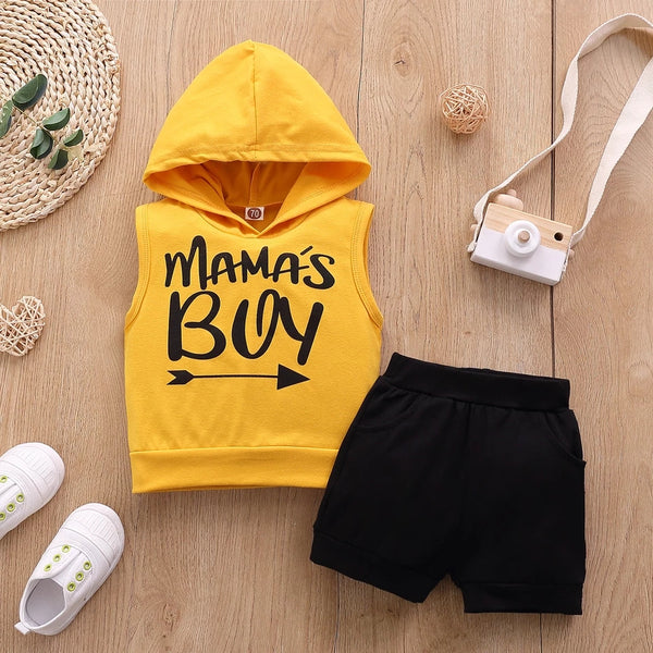 Mama's Boy Summer 2 Piece Hooded Set