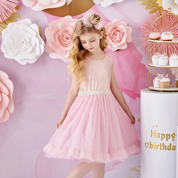 Adriana Pink Sleeveless Dress