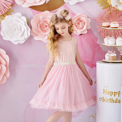 Adriana Pink Sleeveless Dress
