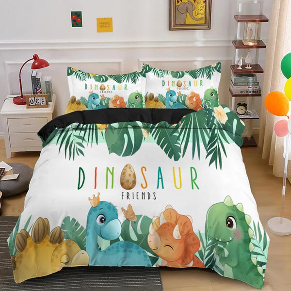 Dinosaur Friends Bedding Sets - 4 Designs (All Sizes Available)
