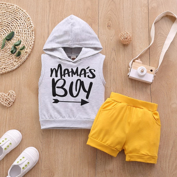 Mama's Boy Summer 2 Piece Hooded Set