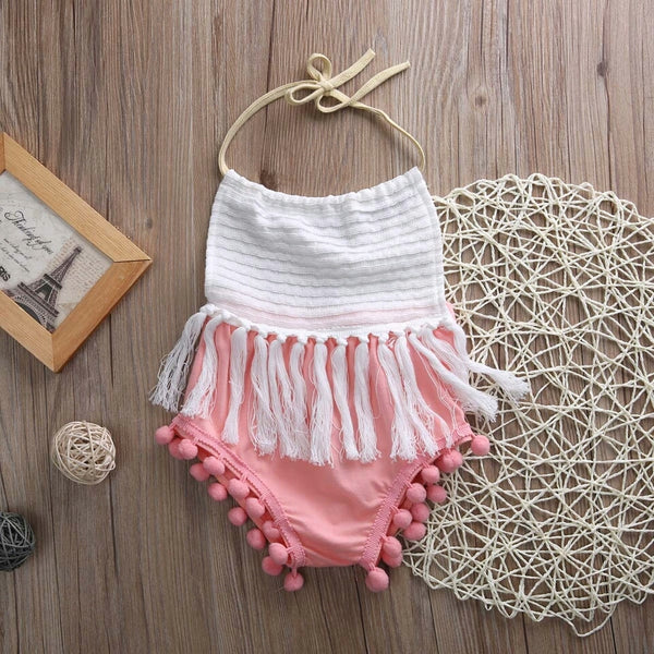 Summer Tassel Romper