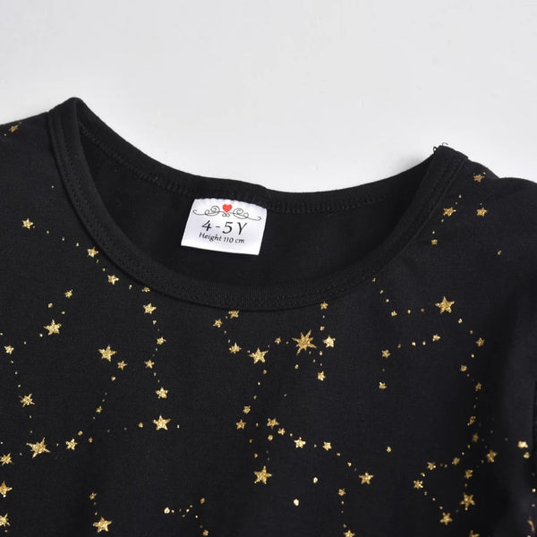 Savannah Black & Gold Dress