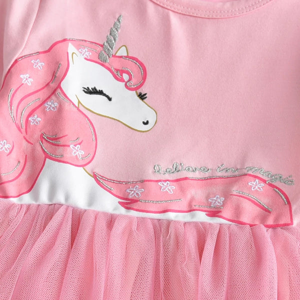 Cleo Unicorn Longsleeve Dress