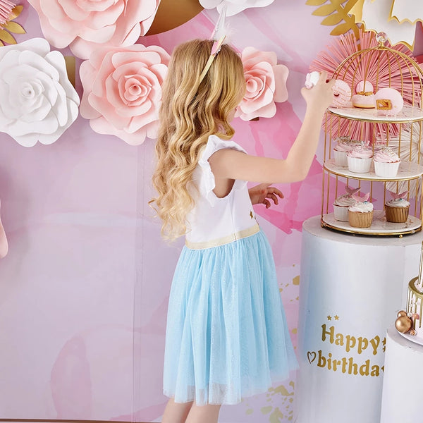 Unicorn Turquoise & Gold Dress