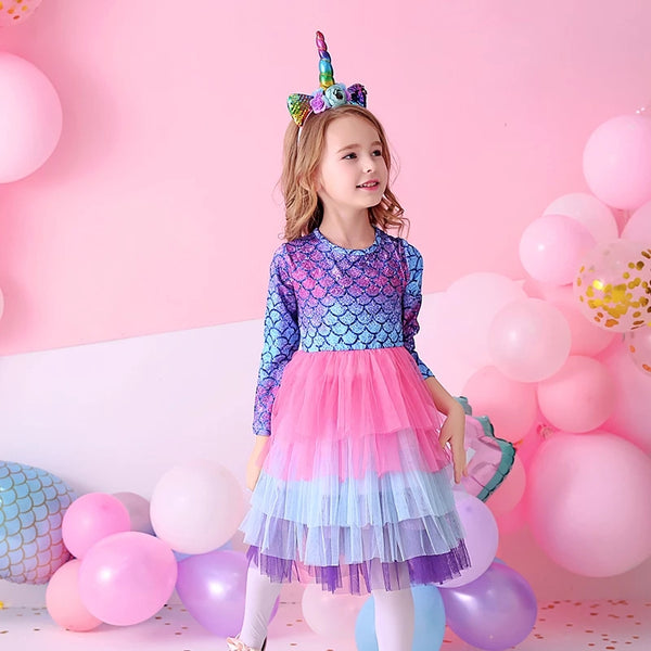 Destiny Mermaid Longsleeve Dress