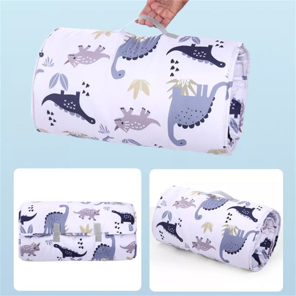 Toddler Travel Nap Mat with Blanket & Pillow (16 Designs)