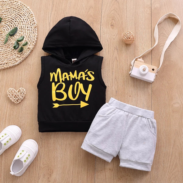 Mama's Boy Summer 2 Piece Hooded Set