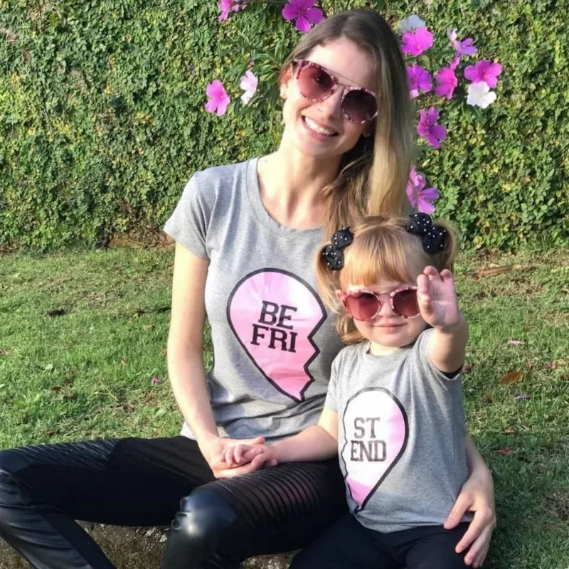 Mother & Daughter Best Friends Matching Tees