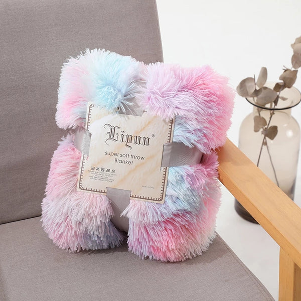 Unicorn Fluffy Throw Blanket (3 Colours)