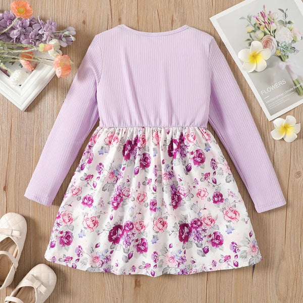 Grace Floral Print Ruffled Dress