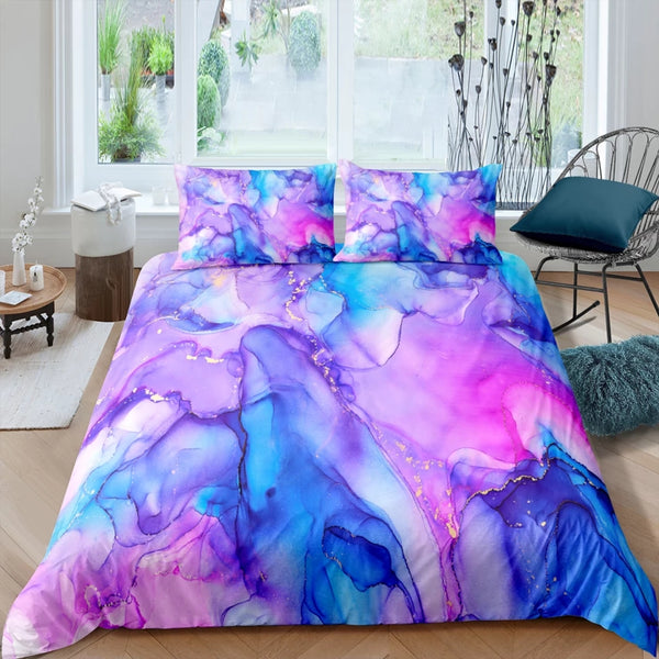 Marble Ink Bedding Set (All Sizes Available) 12 Colours